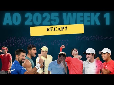 Shocking Upsets &amp; Thrilling Matches! Australian Open 2025 Week 1 Recap + R16 Predictions and Preview