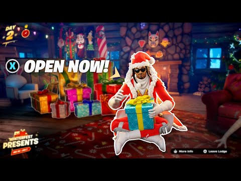 HOW TO OPEN SANTA SNOOP DOGG PRESENT EARLY! (Fortnite Winterfest)